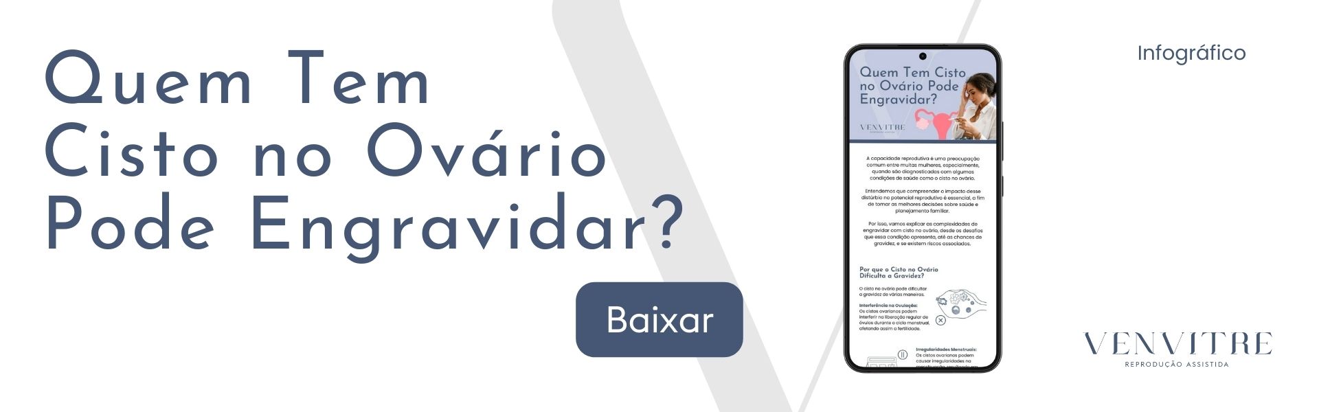 quem tem cisto no ovario pode engravidar baixar infografico